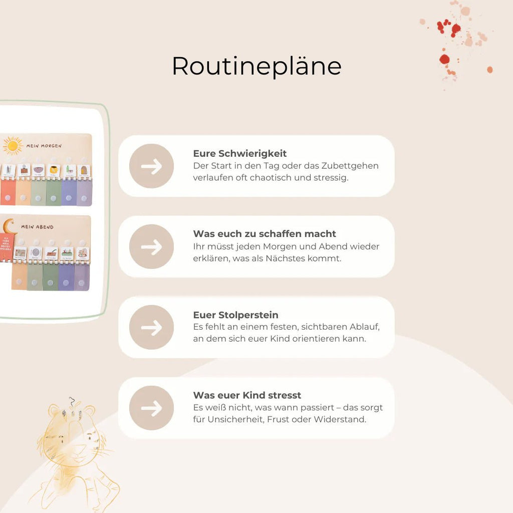 Wochenplaner A4 inkl. 3 Routinepläne Bunt inkl. 525 Symbole - Little Baby Pocket