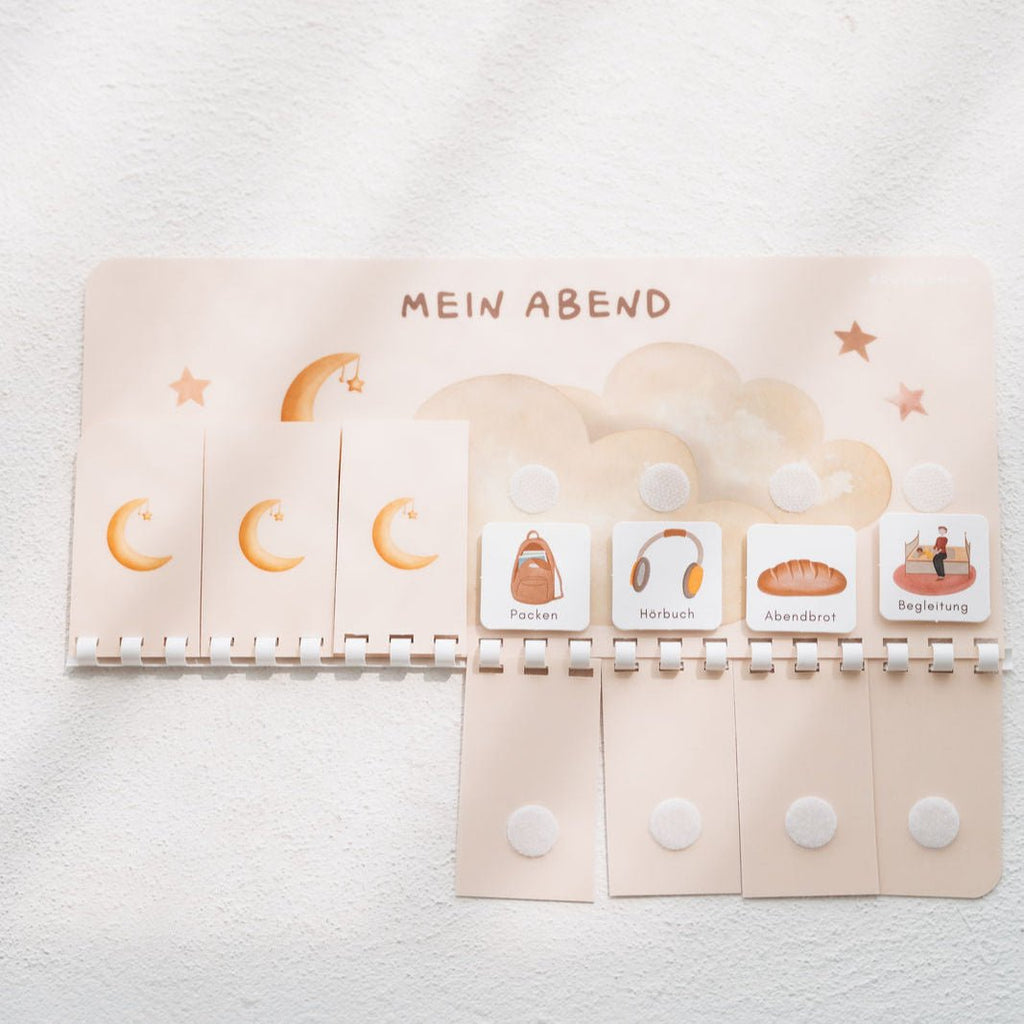 Wochenplaner A4 inkl. 3 Routinepläne Regenbogen und inkl. 525 Symbole - Little Baby Pocket