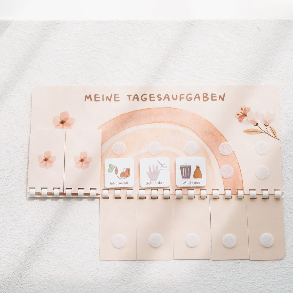 Wochenplaner A4 inkl. 3 Routinepläne Regenbogen und inkl. 525 Symbole - Little Baby Pocket