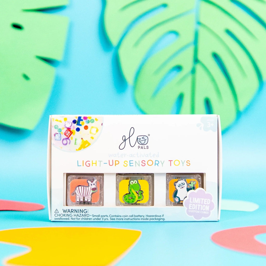 Zany Zoo Cubes - Sensorische leuchtende Würfel - Little Baby Pocket