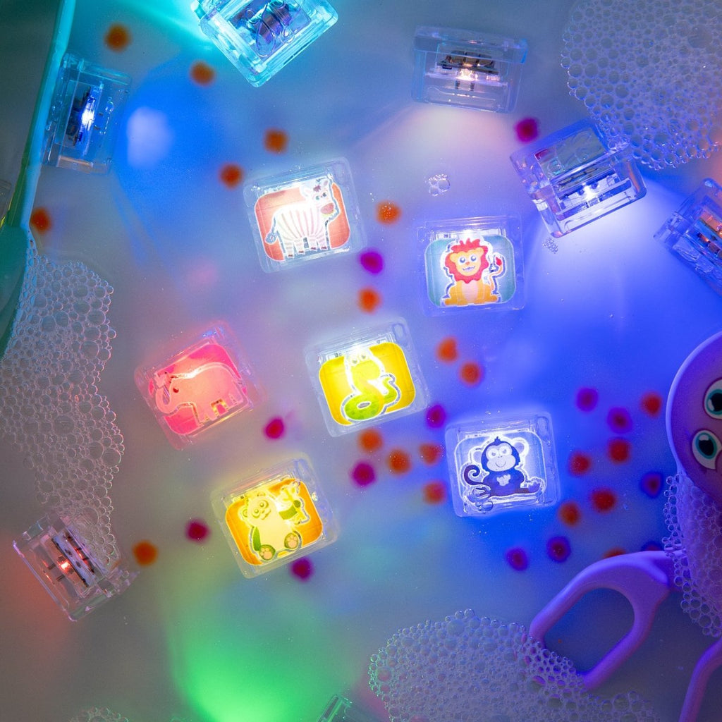 Zany Zoo Cubes - Sensorische leuchtende Würfel - Little Baby Pocket