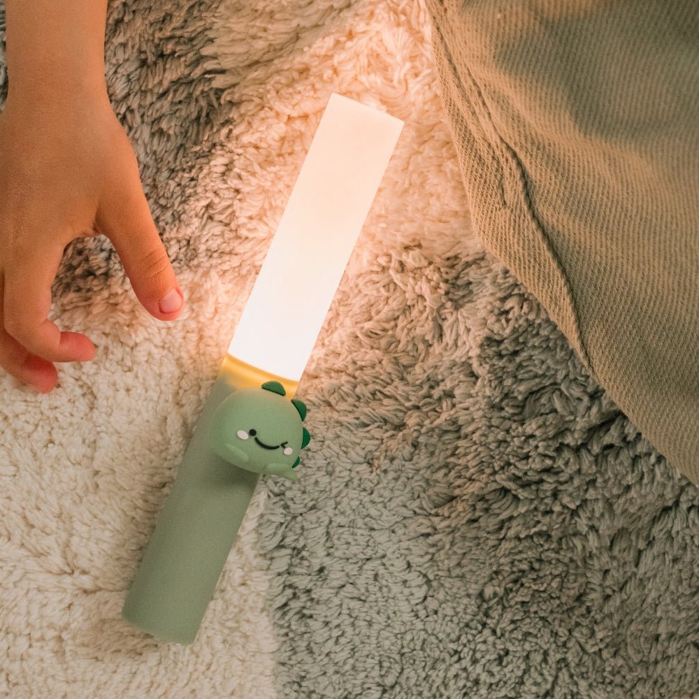 Zoo Light Dino - 3-in-1 Kinderlampe: Nachtlicht, Leselampe & Lauflicht - Little Baby Pocket
