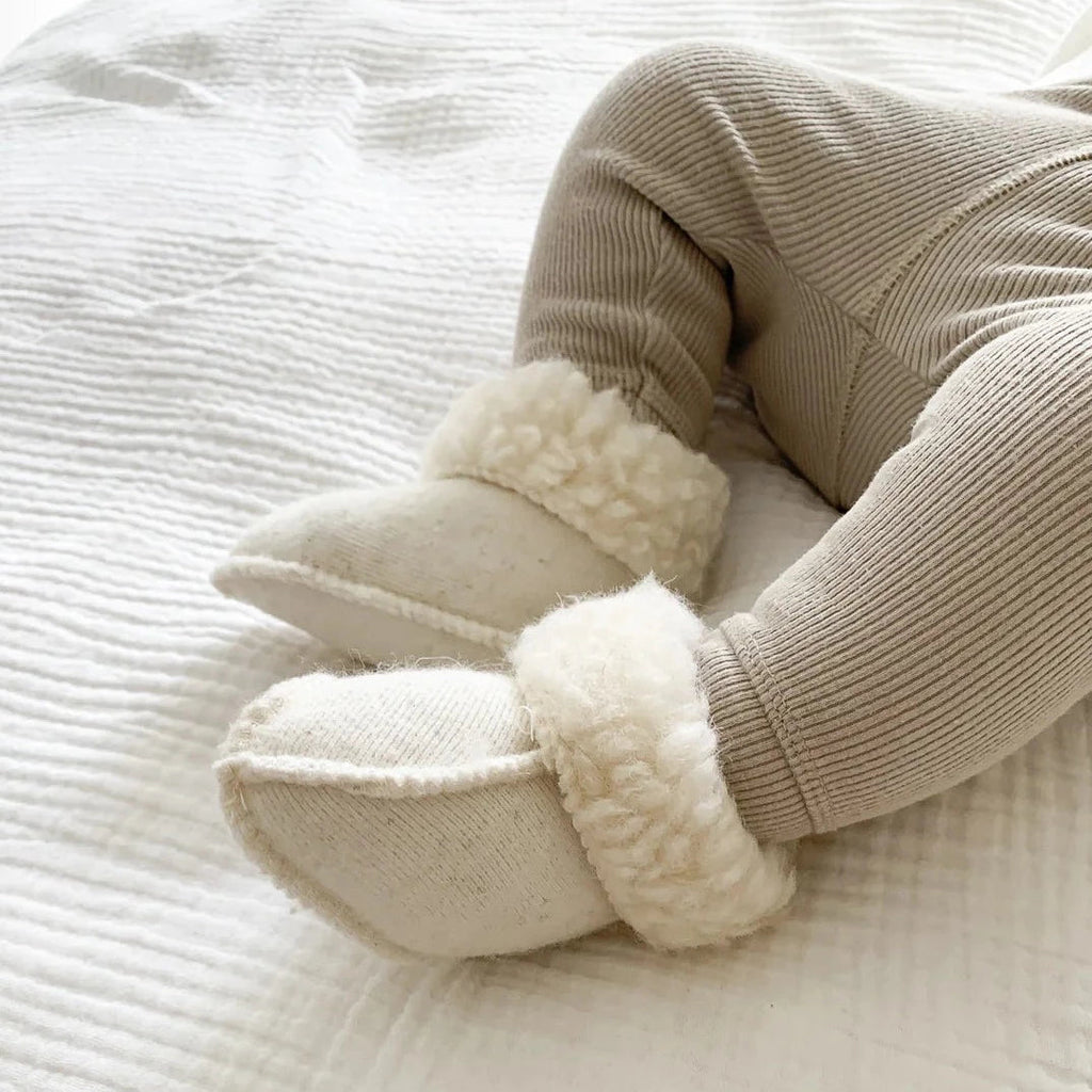 Baby Slipper aus Schurwolle - Little Baby Pocket