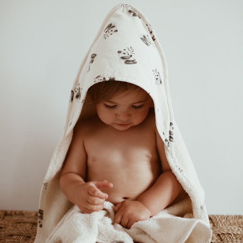 Babyhandtuch "Colette Panda Natural" - Little Baby Pocket