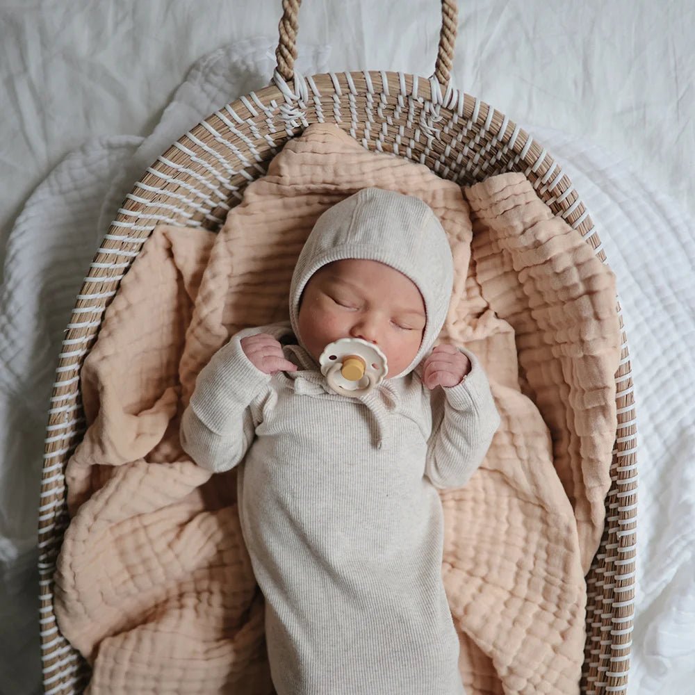 Babymütze "Ribbed Baby Bonnet" - Little Baby Pocket