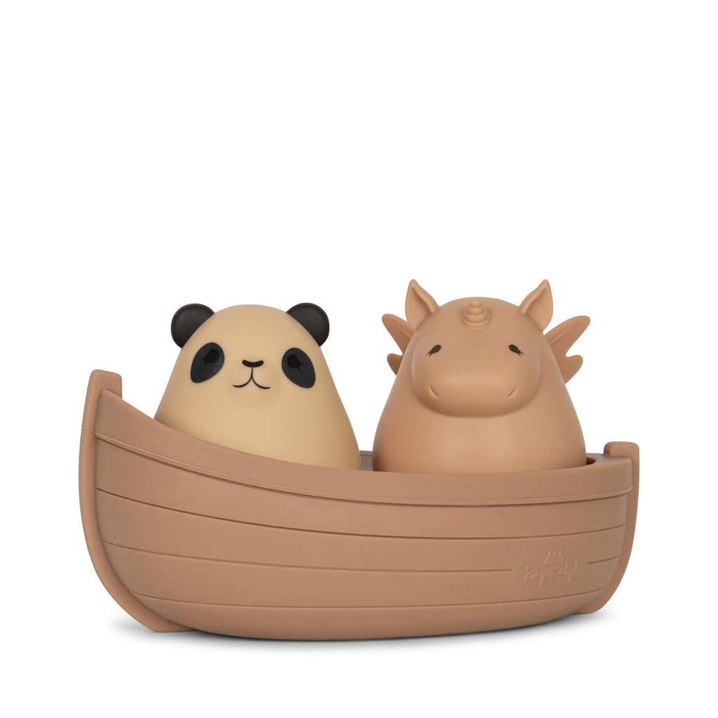 Badespielzeug "Silicone boat toys Panda & Unicorn" - Little Baby Pocket