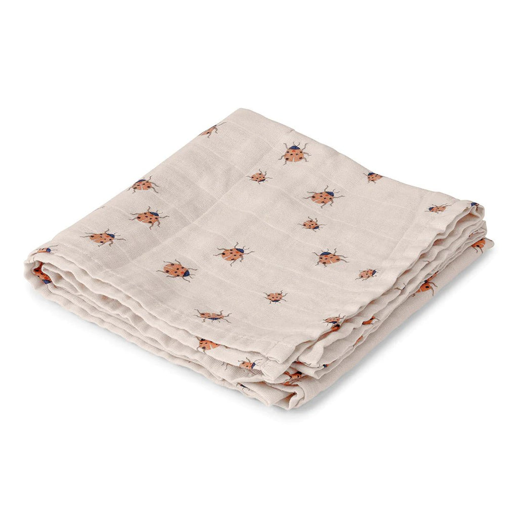 Großes Musselin Spucktuch "Ladybug" - Little Baby Pocket
