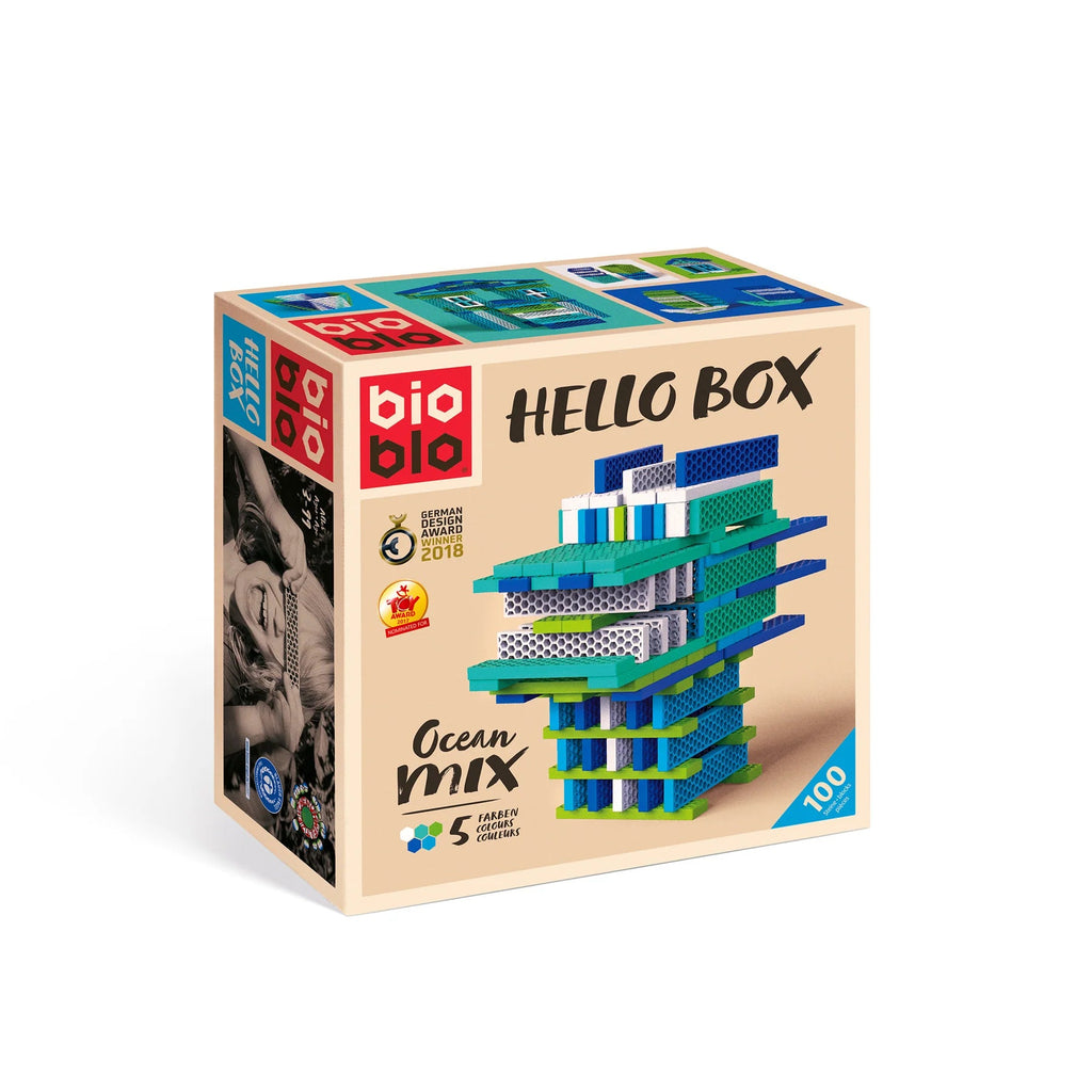 Hello Box "Ocean-Mix" mit 100 Bausteinen - Little Baby Pocket