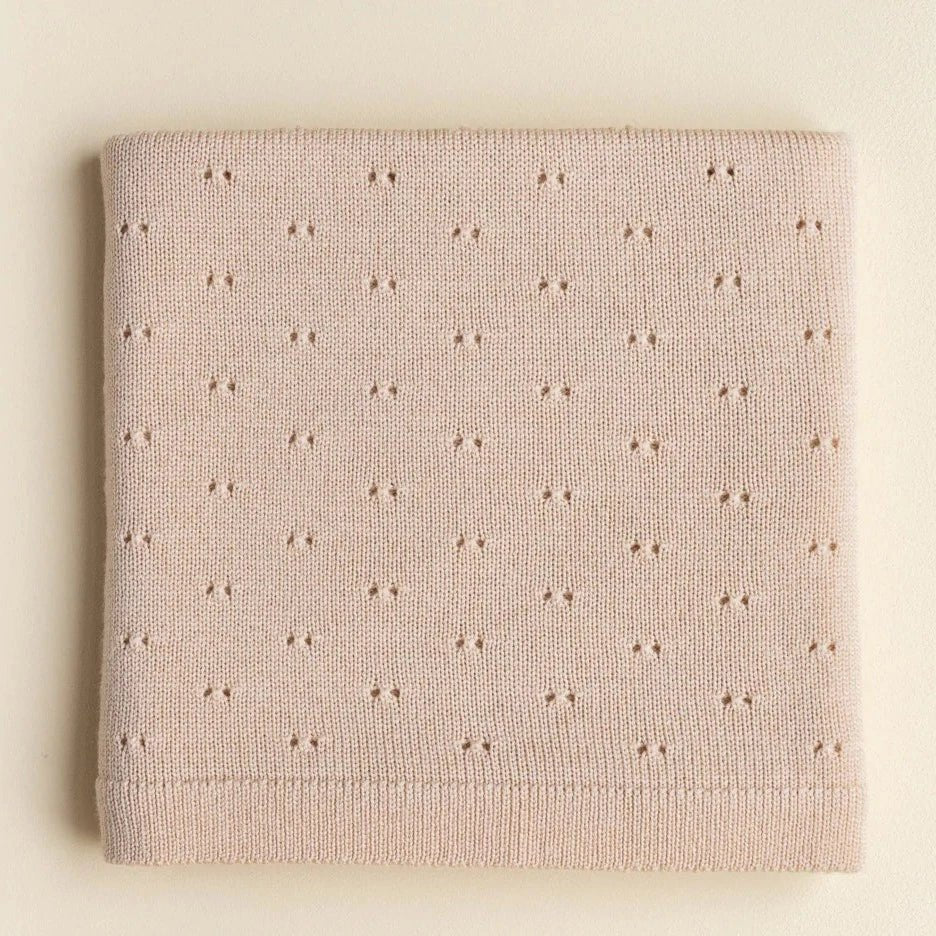 hvid-Babydecke "Bibi" Merino
