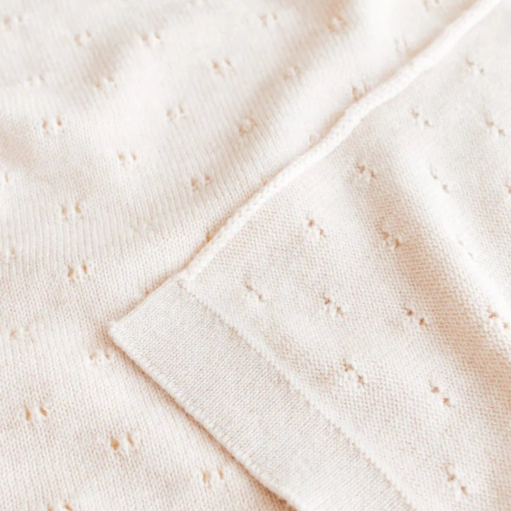 hvid-Babydecke "Bibi" Merino