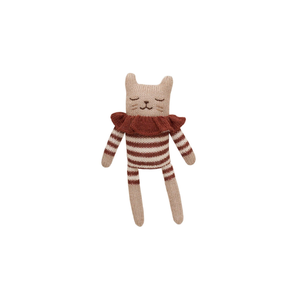 Kuscheltier "kitten knit toy sienna striped romper" - Little Baby Pocket