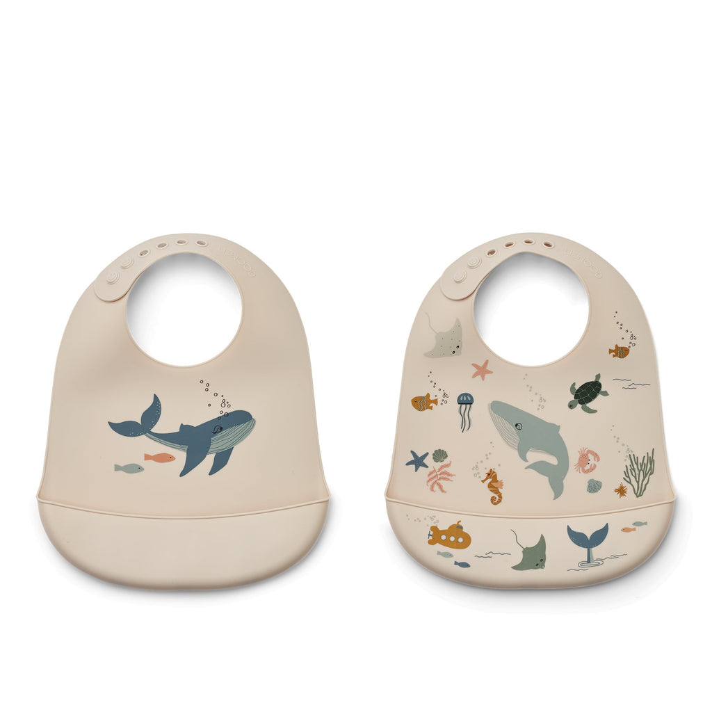 Lätzchen Tilda "Sea Creature/Sandy" 2er Pack - Little Baby Pocket