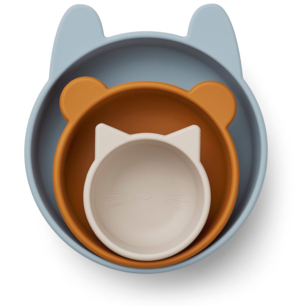 Liewood Eddie Bowl Kinderschüssel Set 3-teilig - Little Baby Pocket