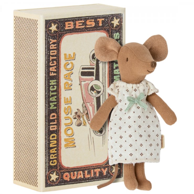 Maus „Big Sister Mouse in Matchbox Kleid“– Big Sister - Little Baby Pocket