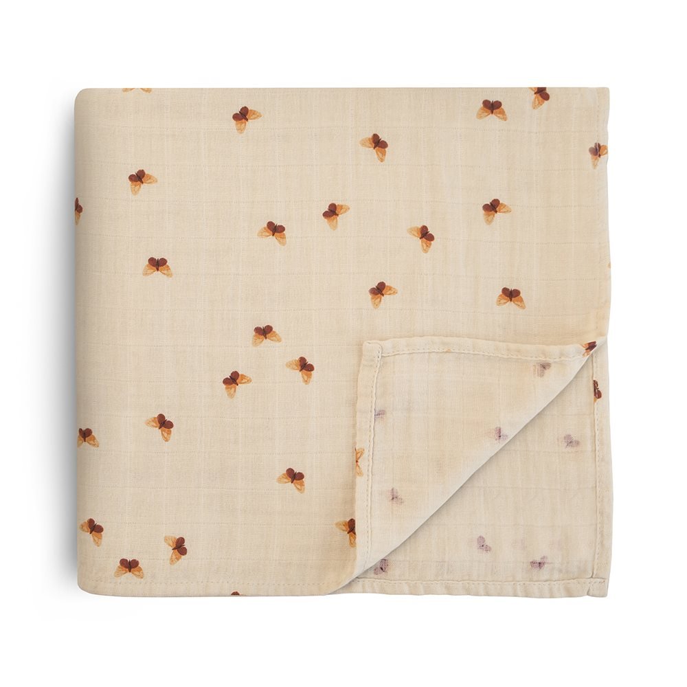 Mulltuch "Swaddle Muslin Butterflies" - Little Baby Pocket