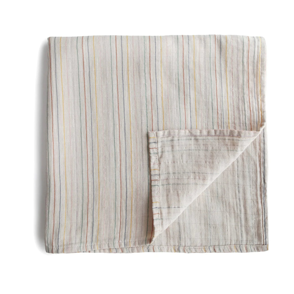 Mulltuch "Swaddle Muslin Retro Stripes" - Little Baby Pocket