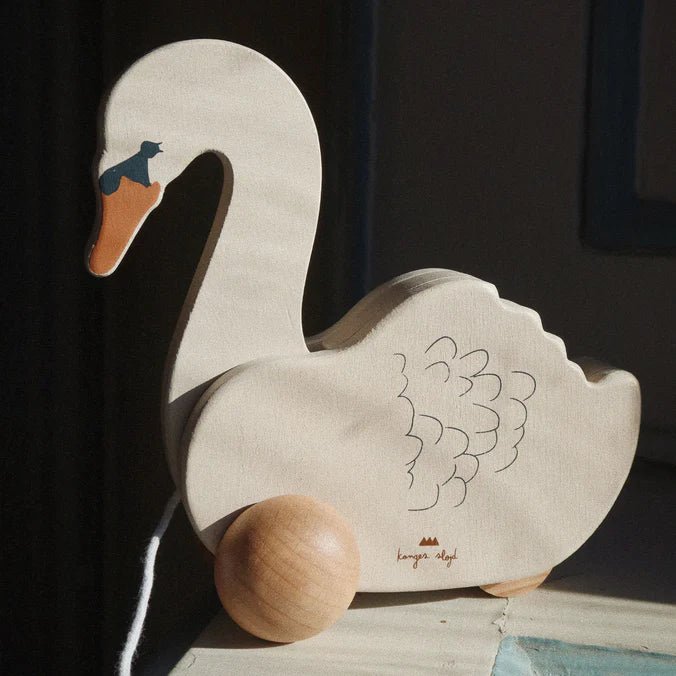 Nachziehspielzeug aus Holz "Swan" - Little Baby Pocket