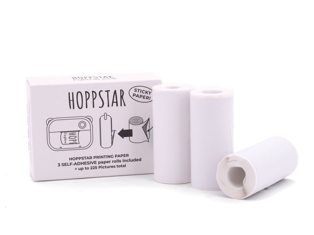 Papierrollen - Selbstklebend - 3er Nachfüllpack - Für Hoppstar Artist Kamera - Little Baby Pocket