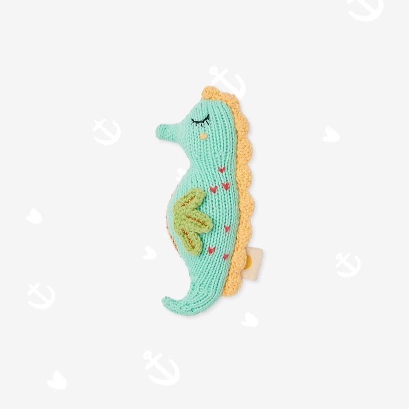 Rassel "Minty the seahorse" - Little Baby Pocket