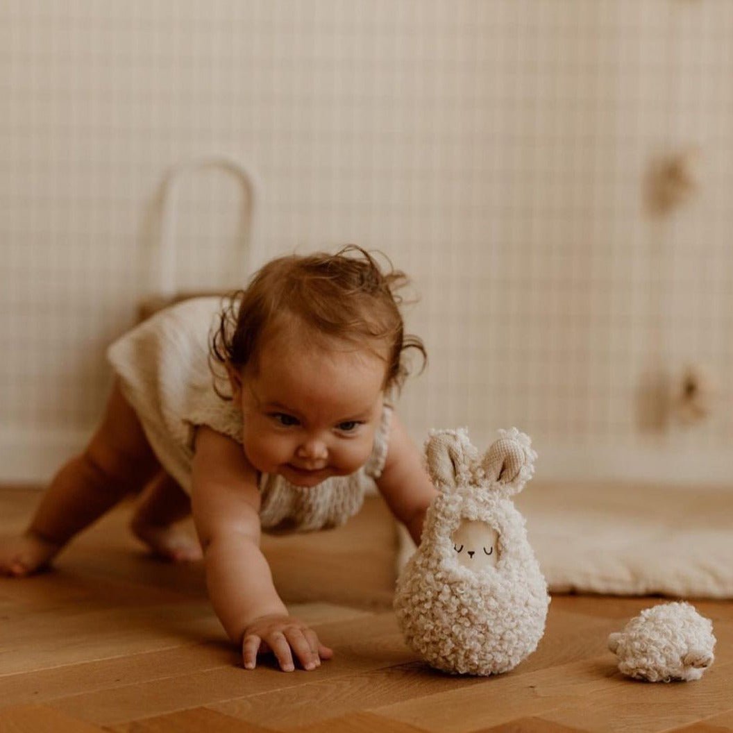 Roley Poley Rabbit Roly Poly Rabbit Rassel – Innovatives Babyspielzeug – Little Baby Pocket
