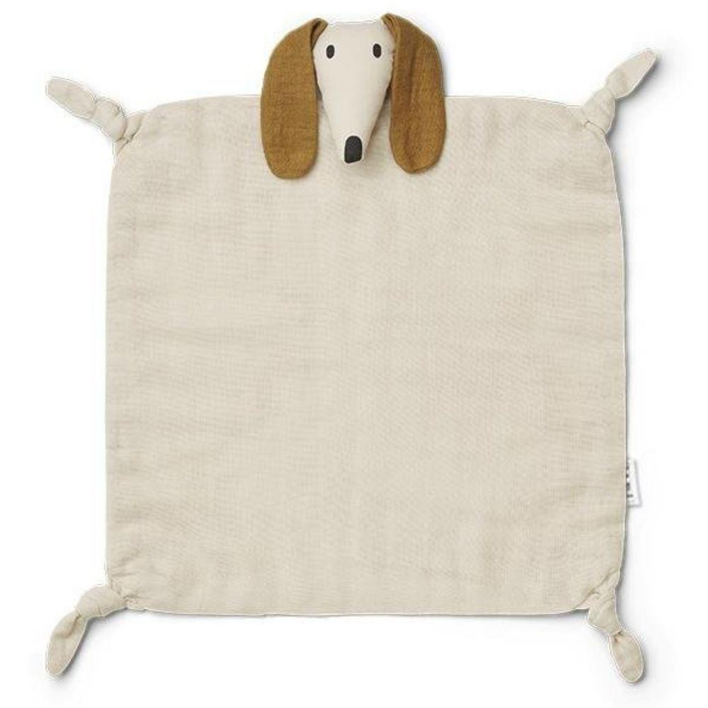 Schmusetuch "Agnete Cuddle Cloth - Dog Sandy" - Little Baby Pocket