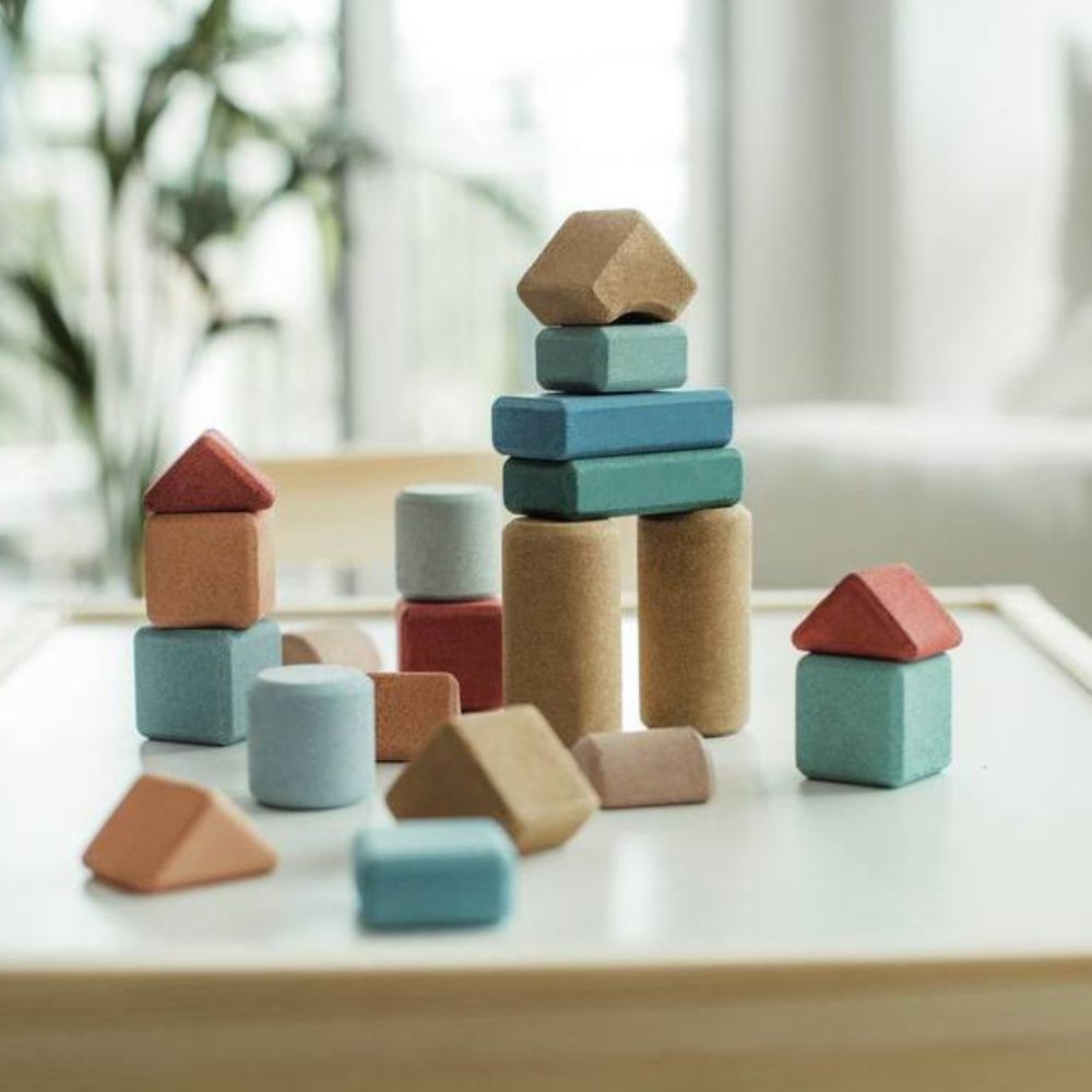 Small Architects - 20 Korkbausteine - Little Baby Pocket