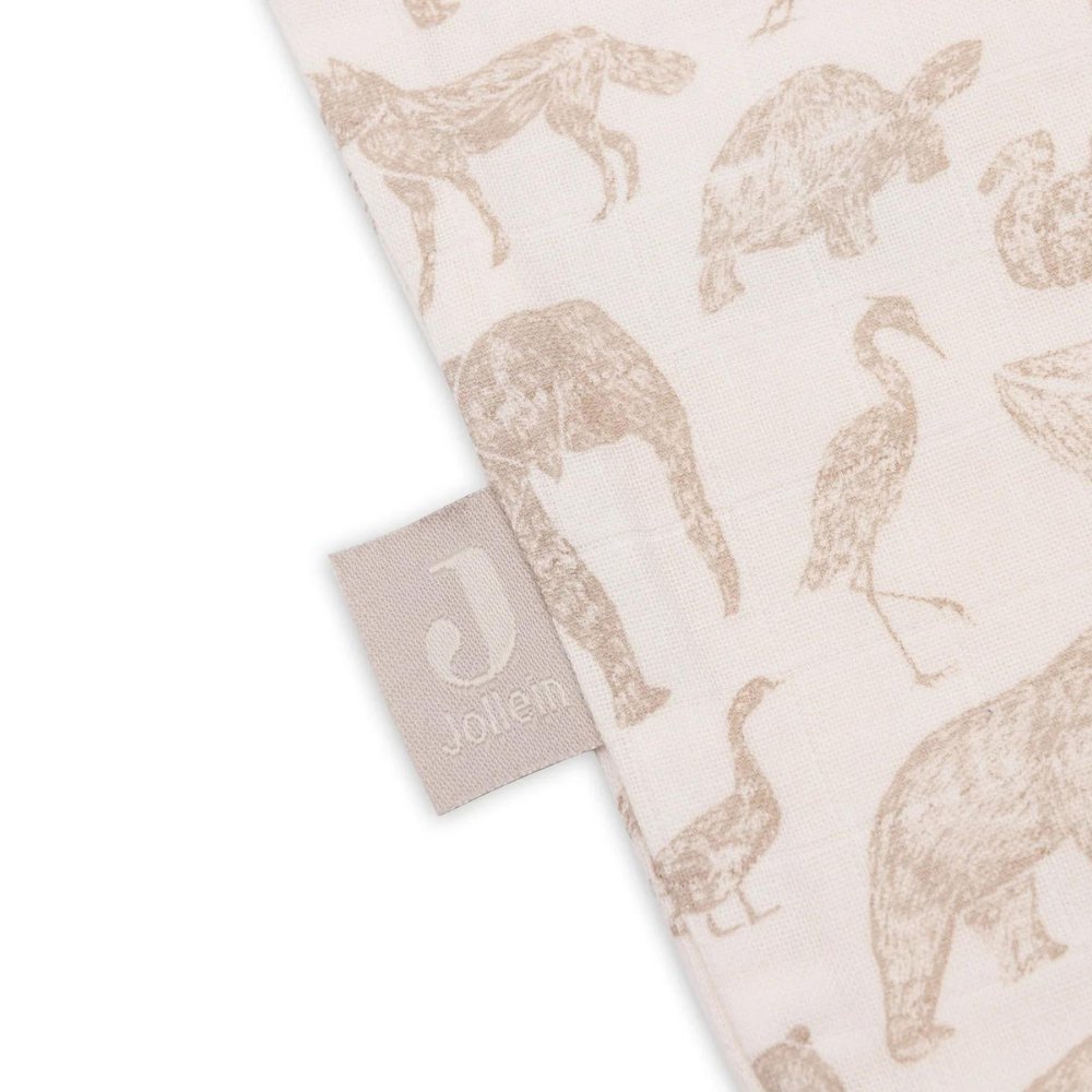 Sommer Musselin Schlafsack Animals Nougat - Little Baby Pocket