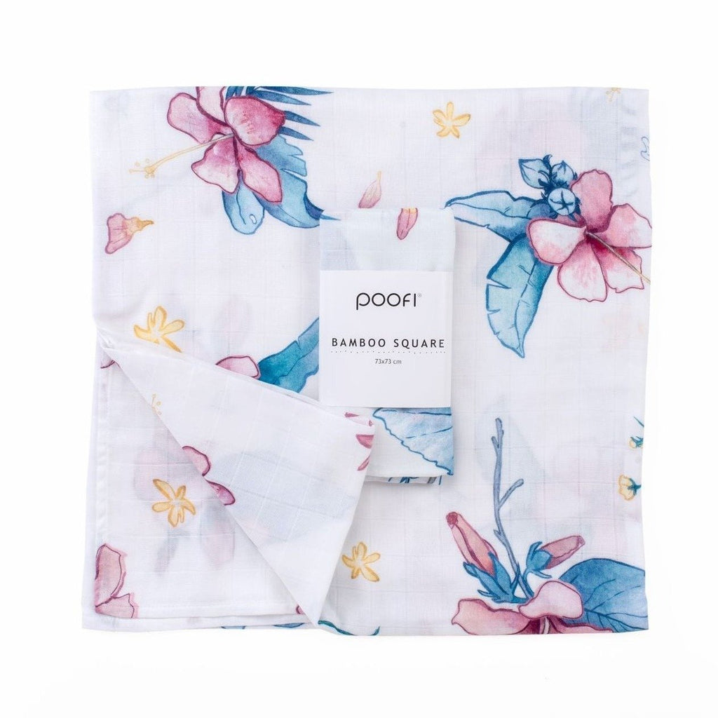 Spucktuch "Bamboo square Tropical" - Little Baby Pocket