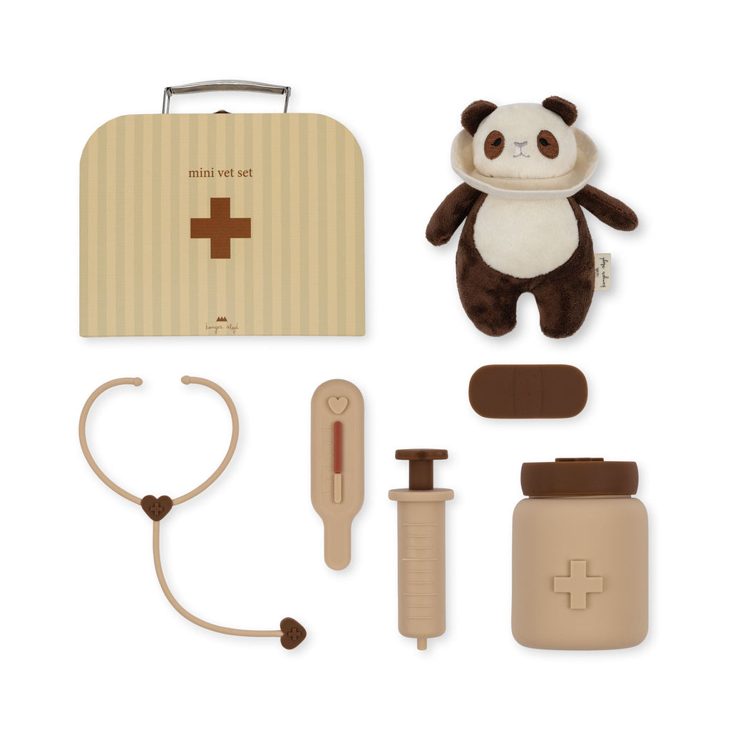 Tierarzt-Set Panda Silikon - Beige - Little Baby Pocket