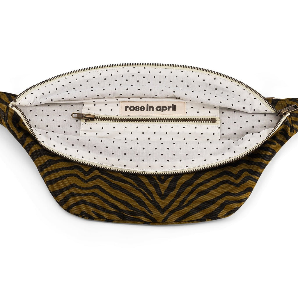 Waist Bag "Zebra Tapenade/Black" - Little Baby Pocket