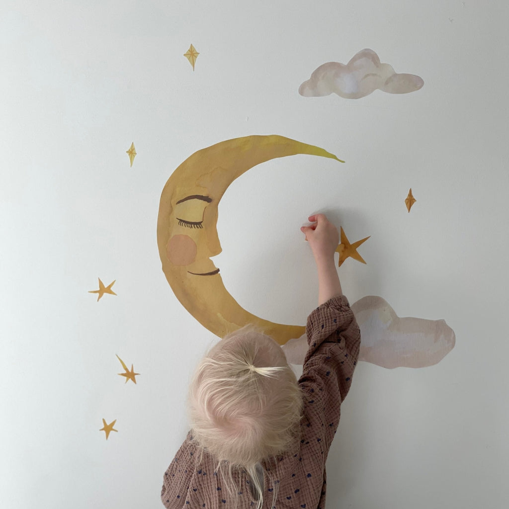 Wallsticker Mond - Little Baby Pocket